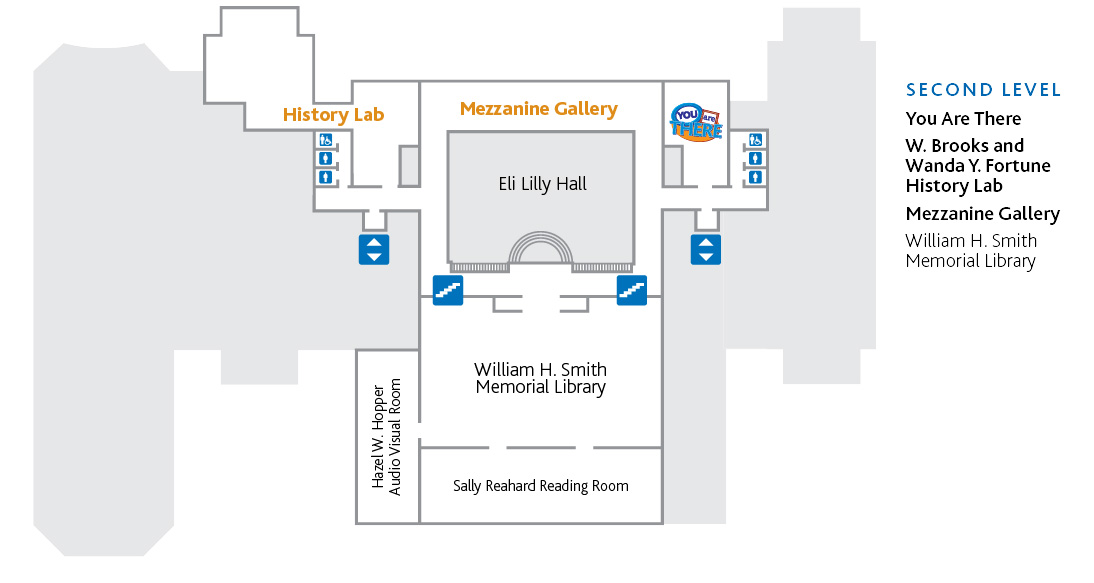 Second level map of the History Center